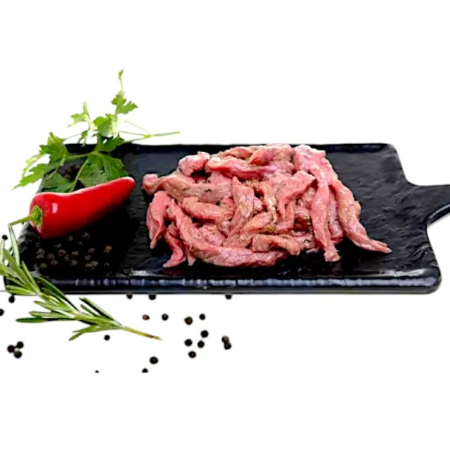 [00000344] Émincé de boeuf rouge mariné au thym et romarin 500g - FILIERE M