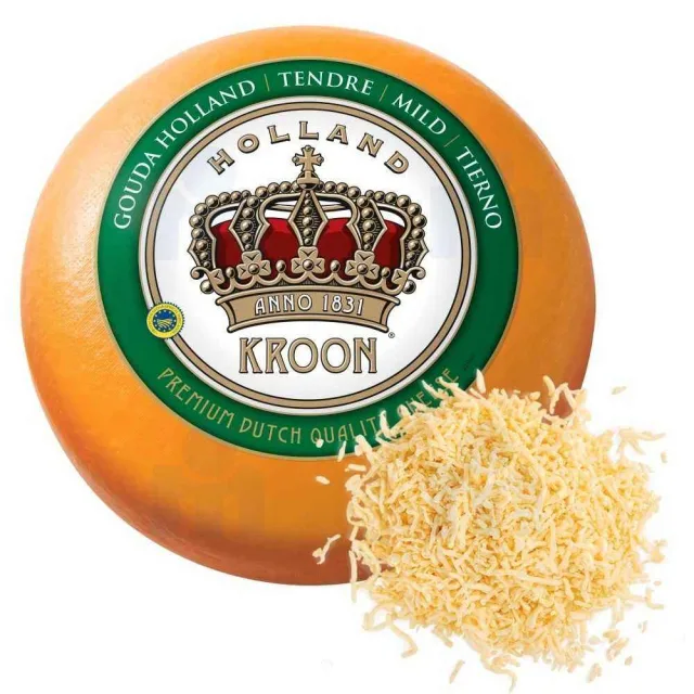 [00000378] Fromage Gouda nature râpé 100g - KROON