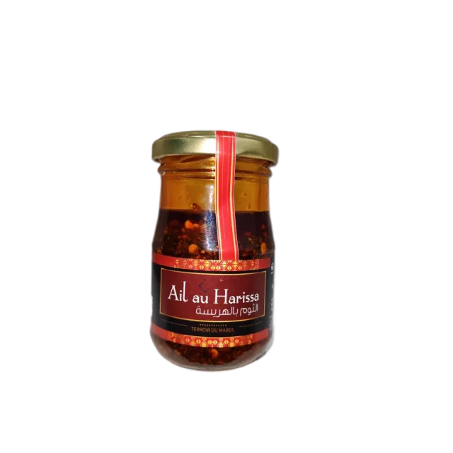 [00000523] Ail au harissa pot en verre 80g - DAR TOUMA