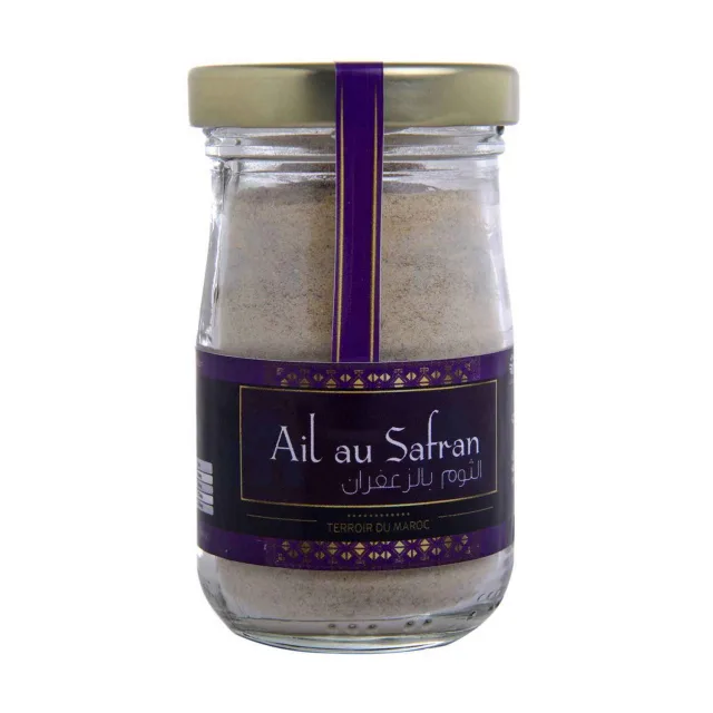 [00000524] Ail en poudre au safran pot en verre 65g - DAR TOUMA